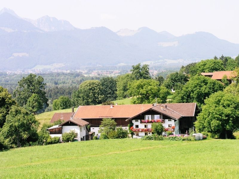 Kleehammerhof mit Bergpanorama
