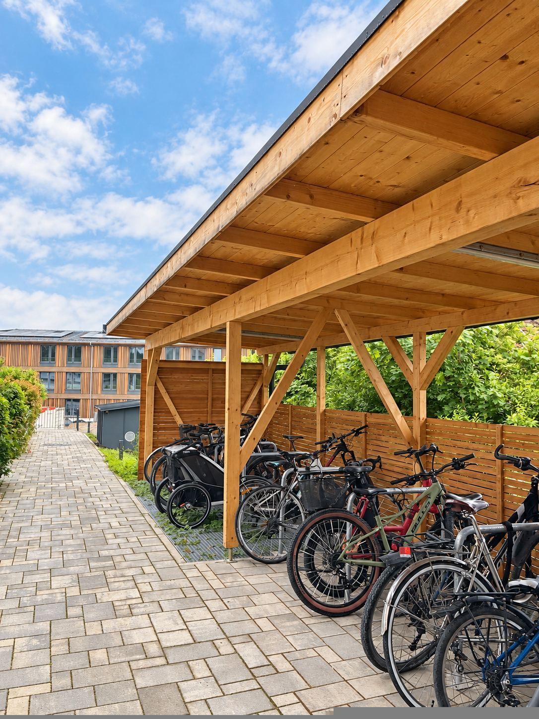 Fahrradunterstand – Gesamtansicht