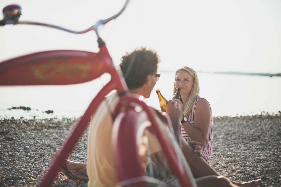 Cycling break at Chiemsee with cyclists