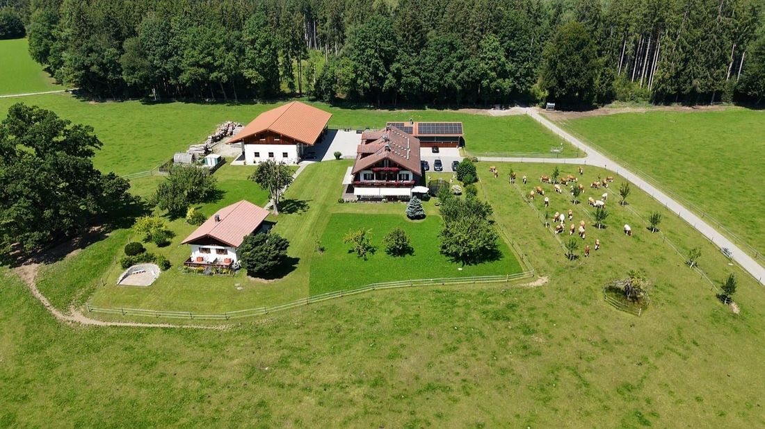 Hofansicht mit Drone