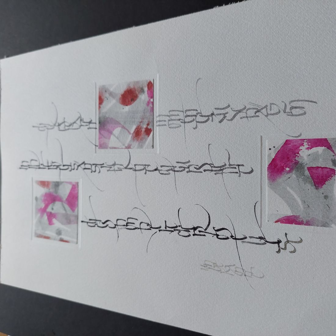 Römische Kursive und Hintergrund