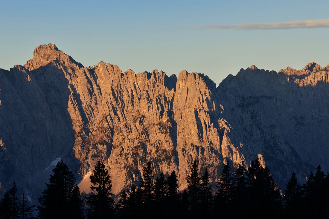 Abendstimmung auf der Eggenalm (Kaisergebirge)