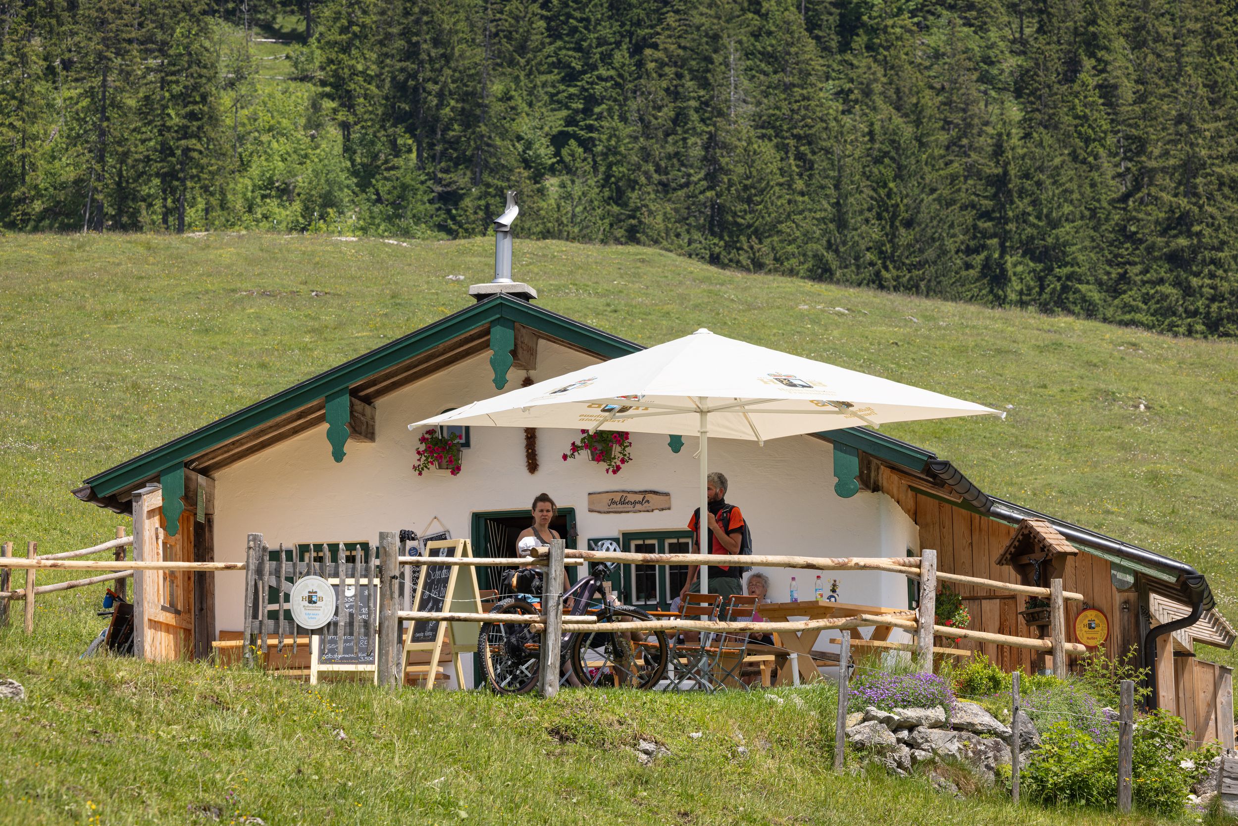 Brotzeit auf der Jochberg