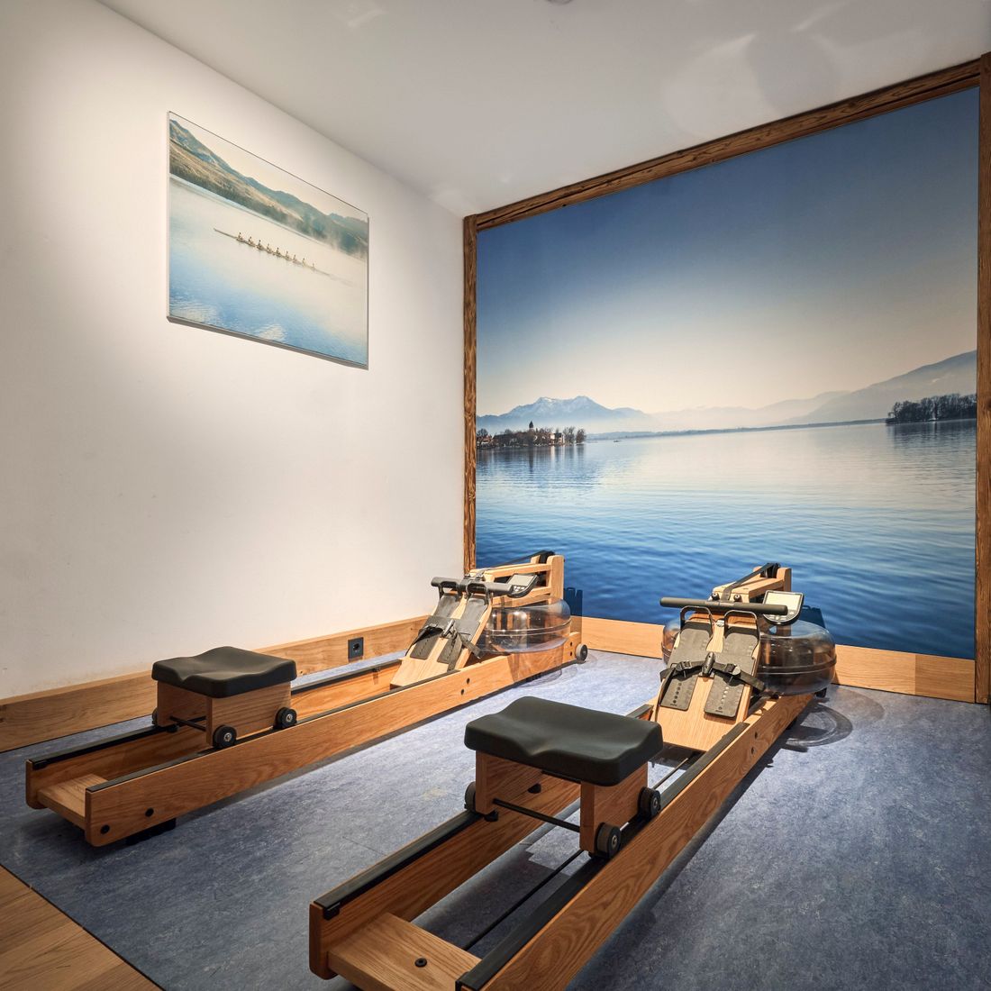 activechalets six.nine.eight alpfit Fitnessraum Rudergeräte