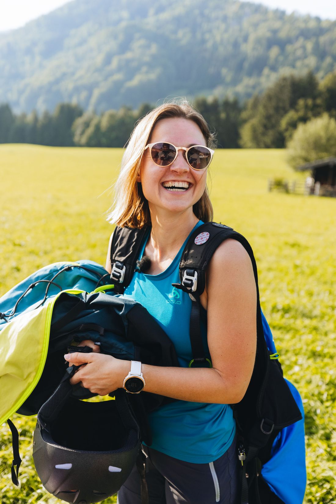 Carolin ist glücklich nach der Landung