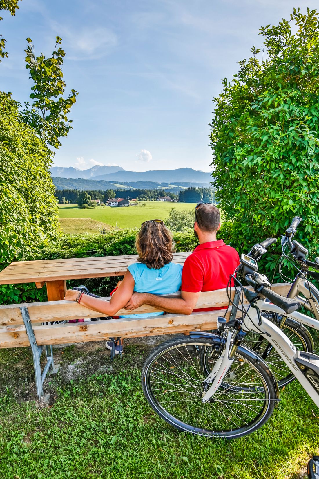 Cyclists on a short break
