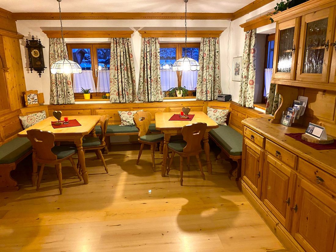 Der gemütliche Aufenthaltsraum im Knapphof