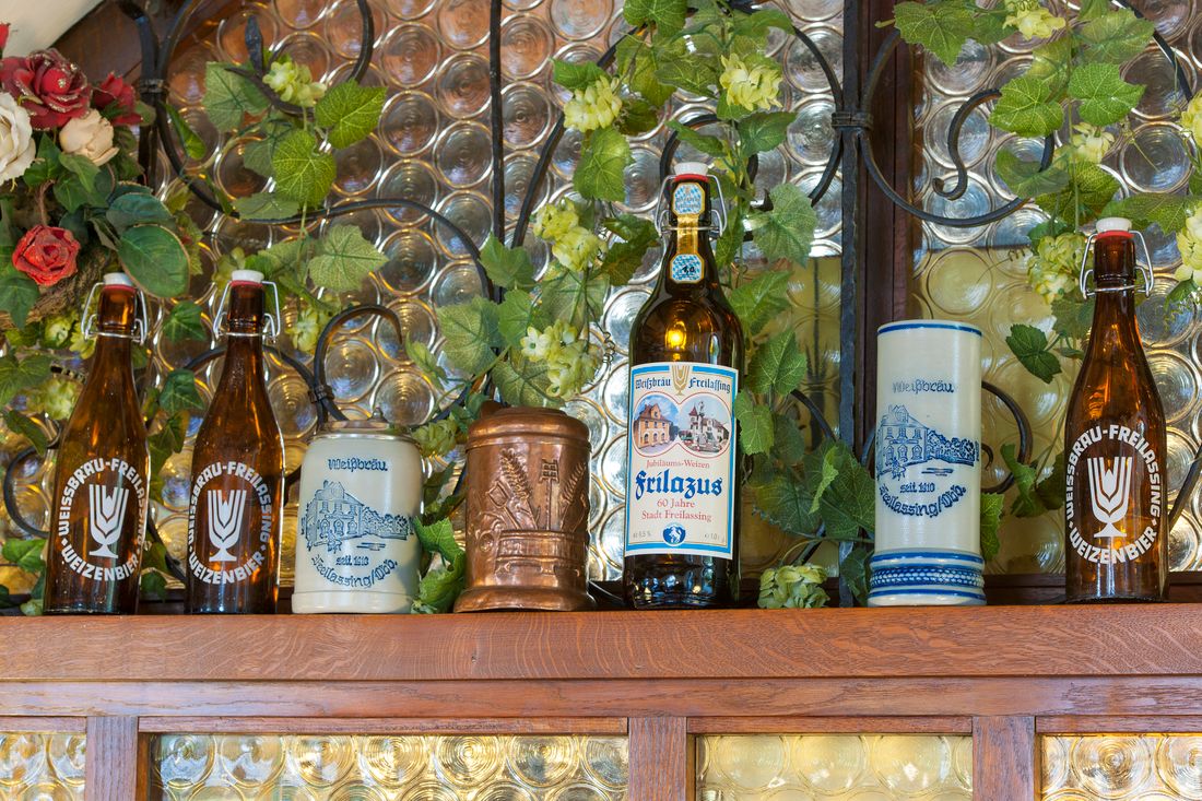 Bierauswahl des Weißbräu Freilassing