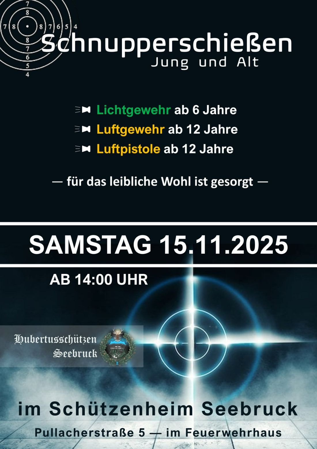 Schnupperschießen 15.11.2025