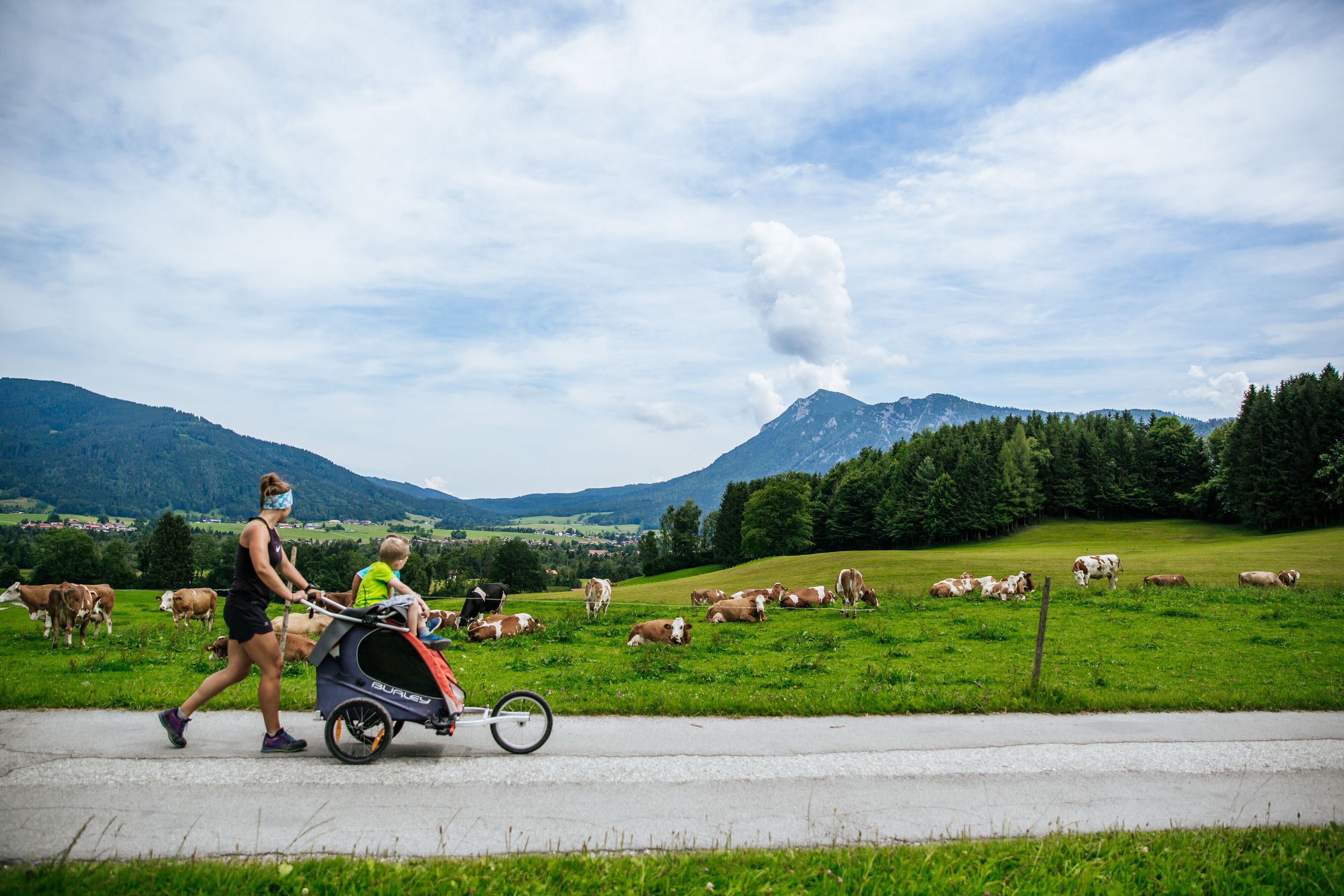 Kinderwagentaugliche Wanderung zur Kesselalm in Inzell