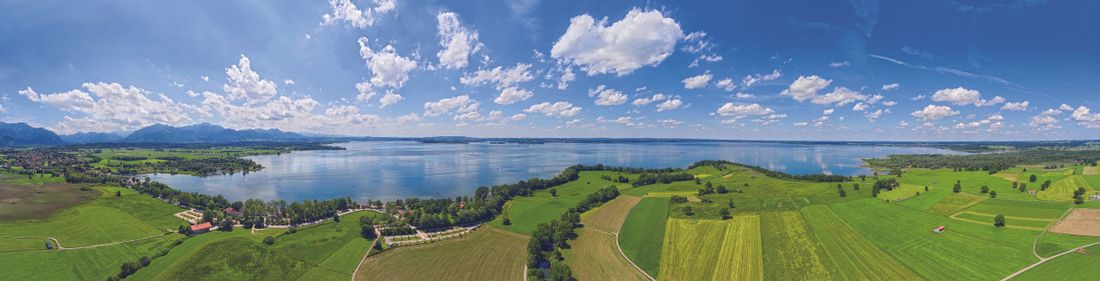 Übersee Chiemsee Panorama