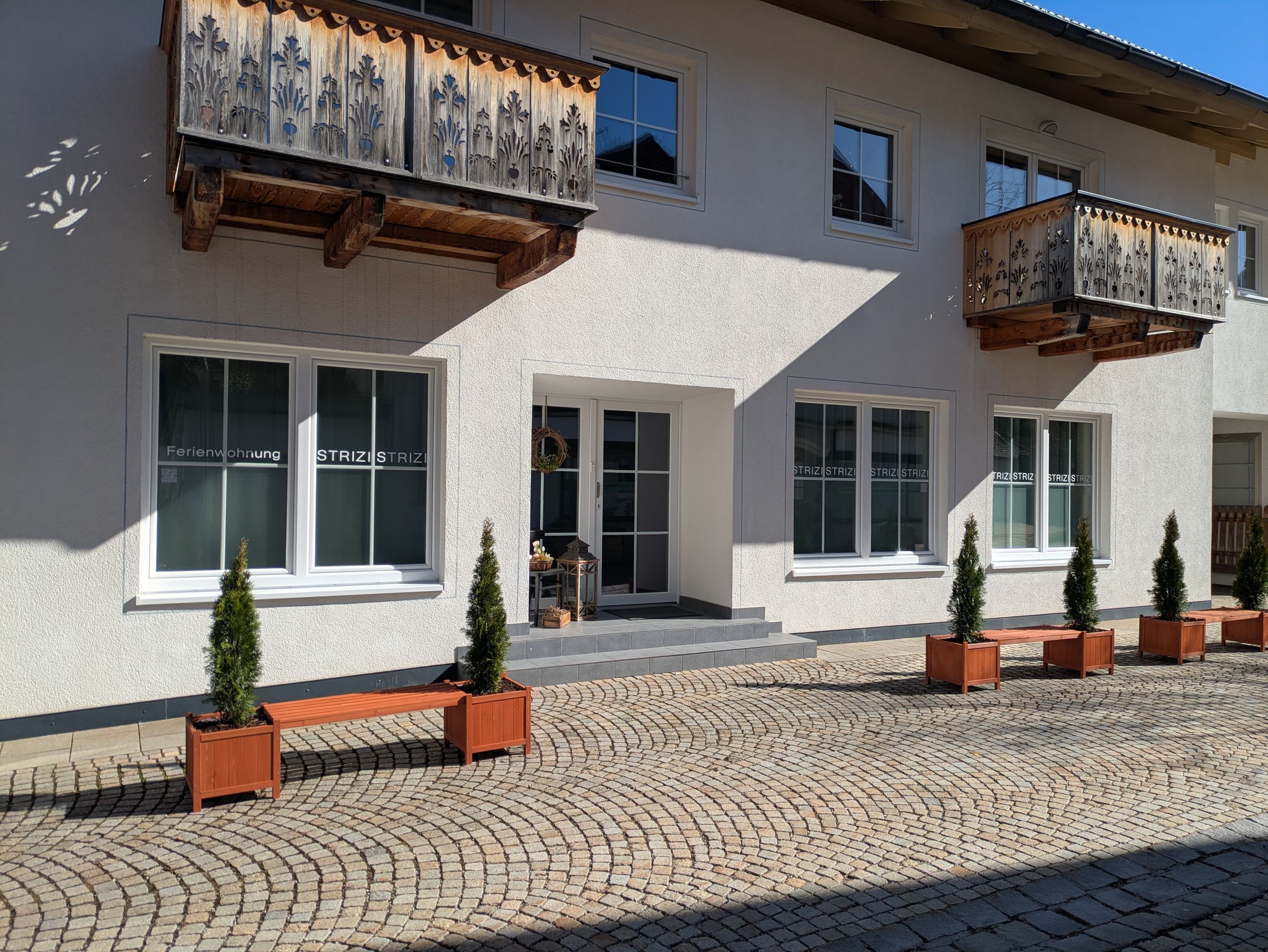 Eingang Ferienwohnung Strizi in der Fußgängerzone