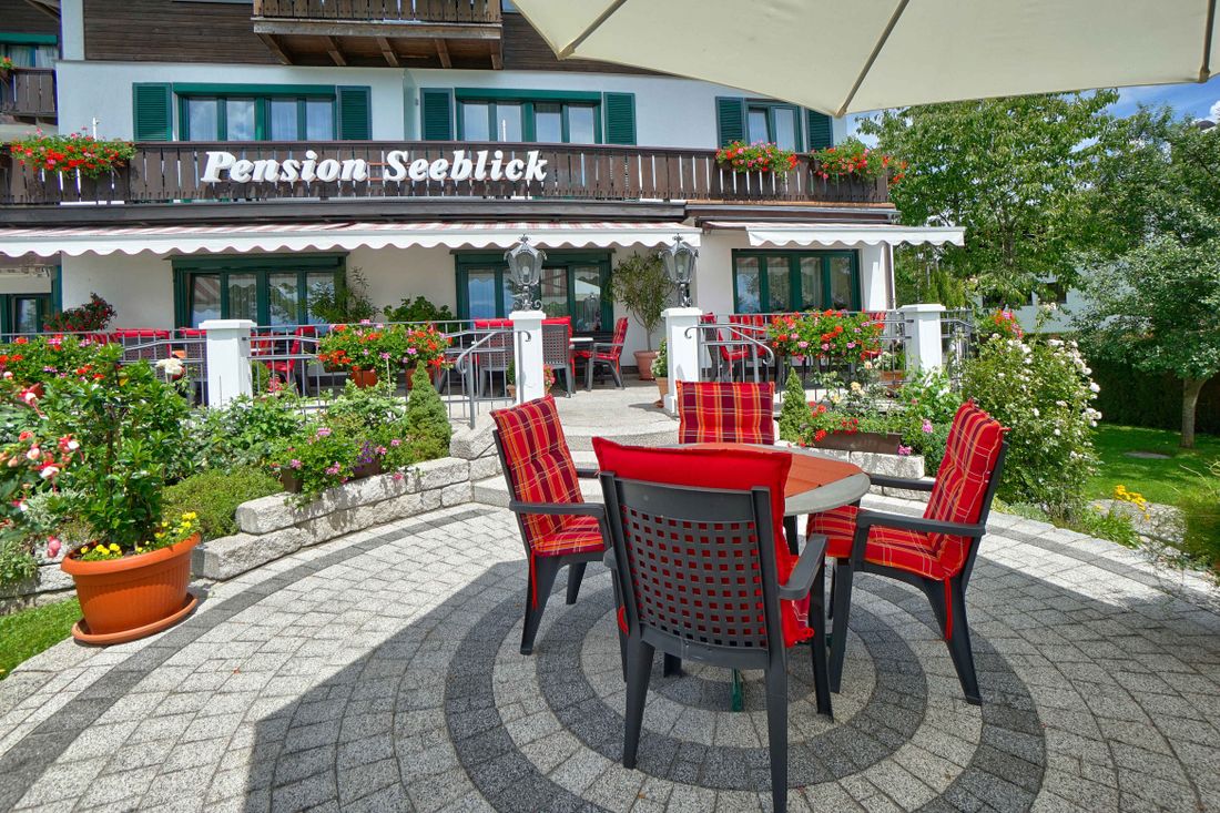 Blick auf die Terrasse
