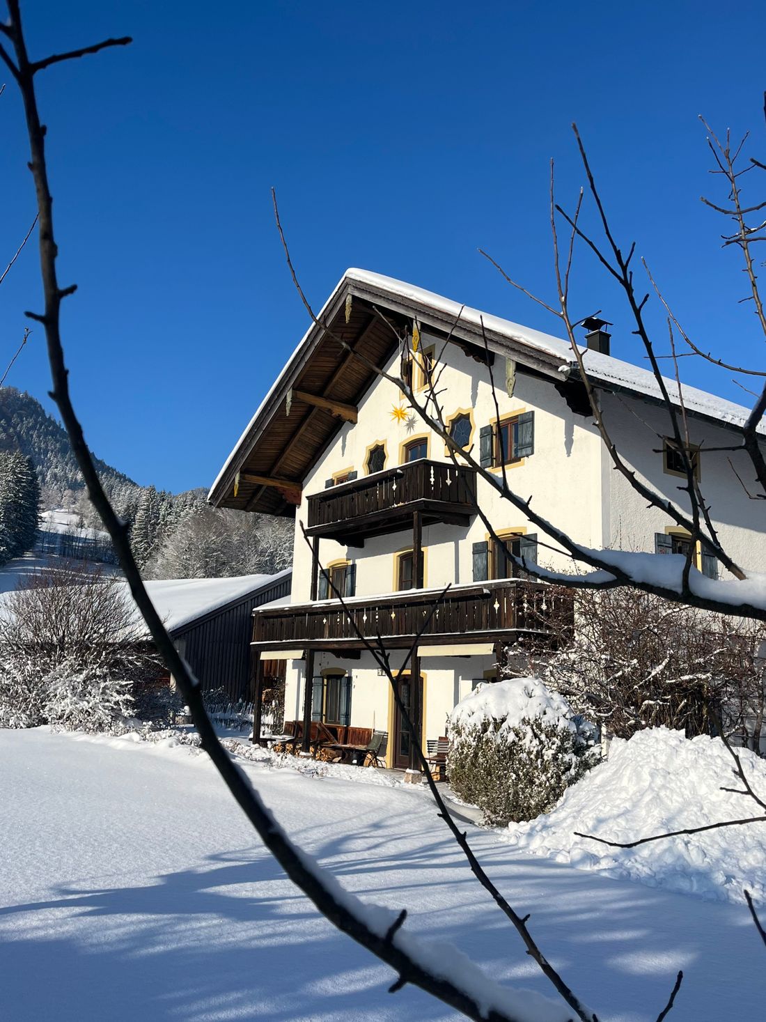 Unser Hof im Winter