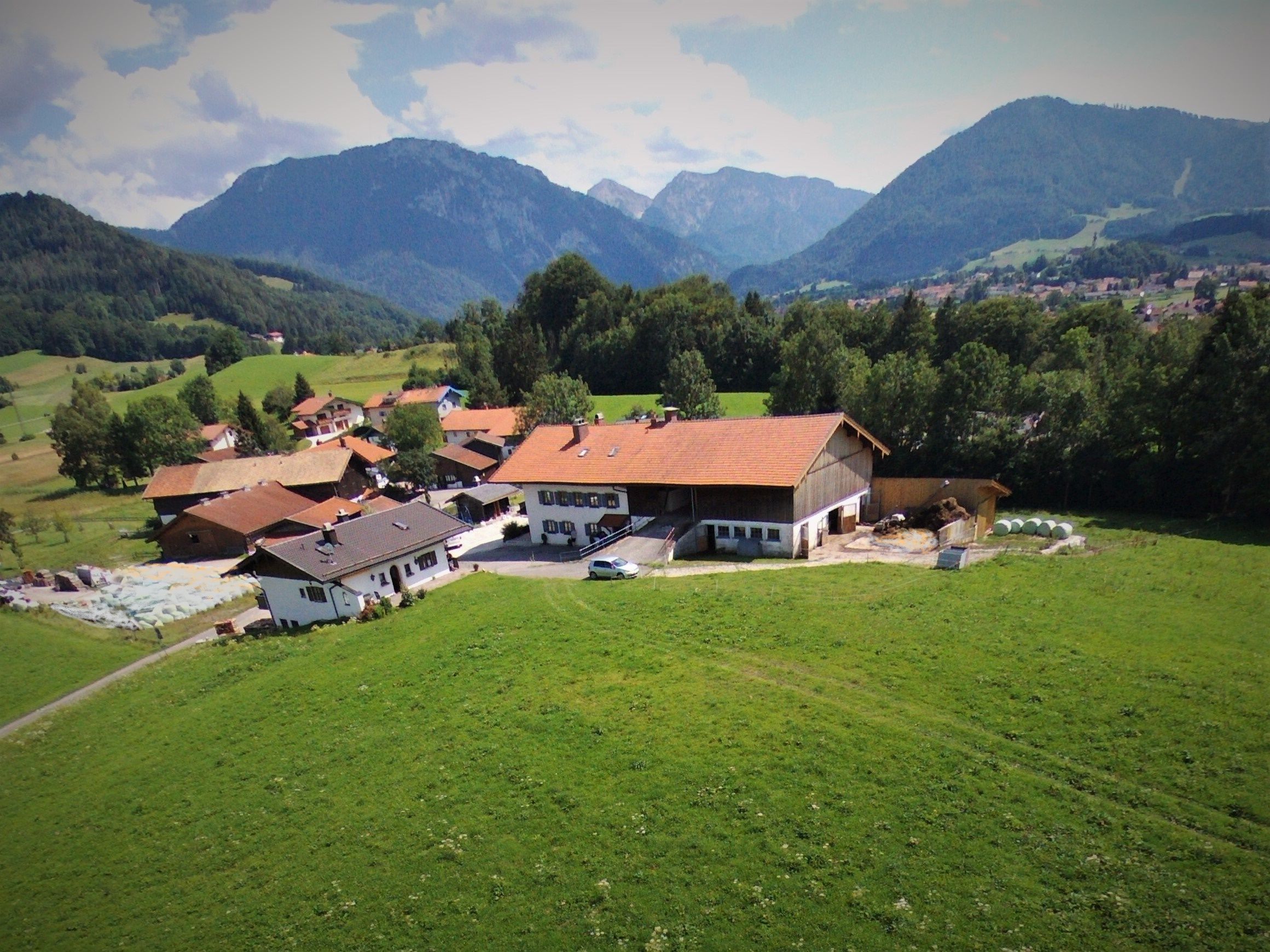 Matheishof vor den Bergen