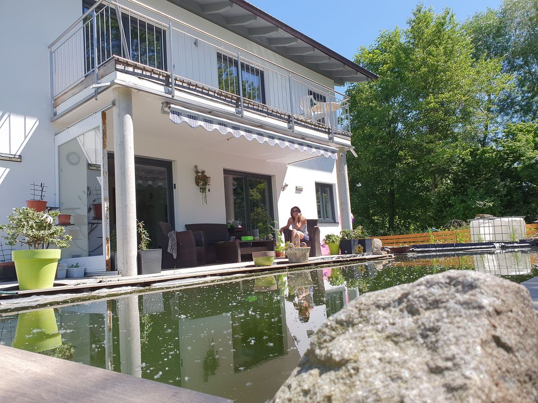 Hausansicht vom Garten aus