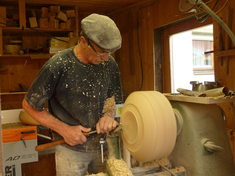 Günther Wallner bei der Arbeit