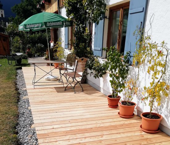 Die neue Lärchenholzterrasse