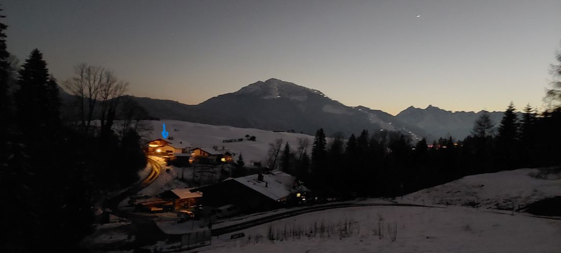 Vom Weg zur Alm - der einmalige Blick