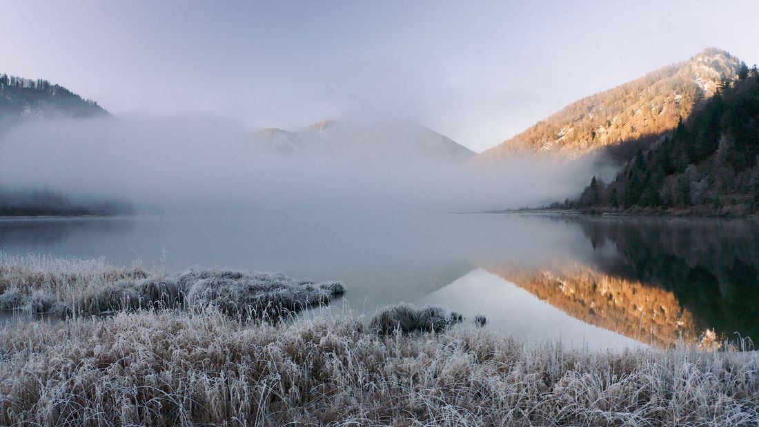 Weitsee im Spätherbst frühmorgens