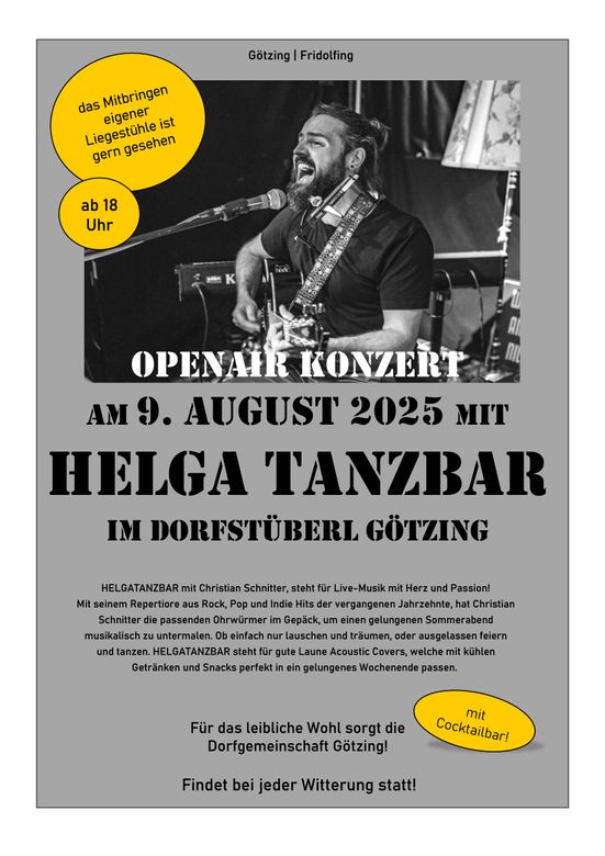 Plakat HELGATANZBAR