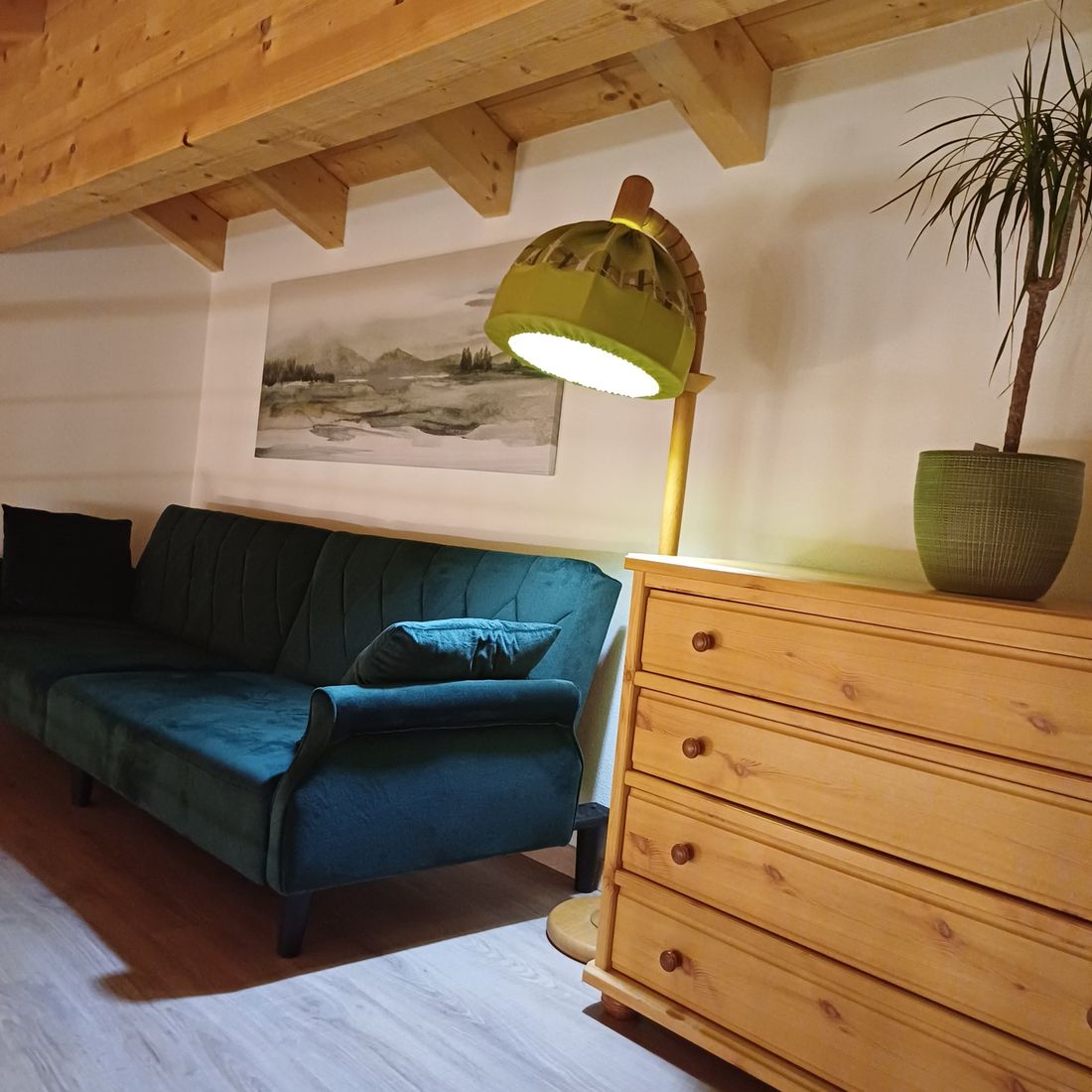 Schlafsofa  auf der Empore