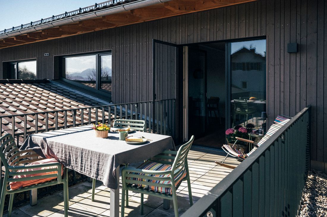 Sonnige Dachterrasse