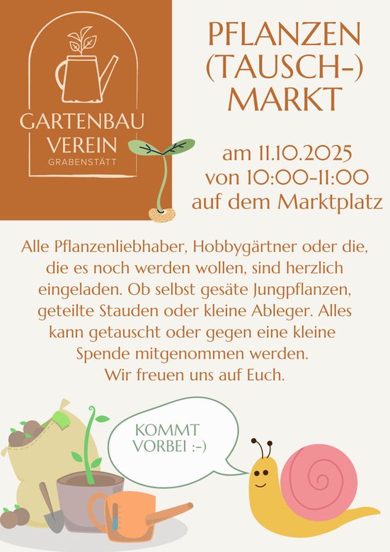 Pflanzentausch 11.10.25