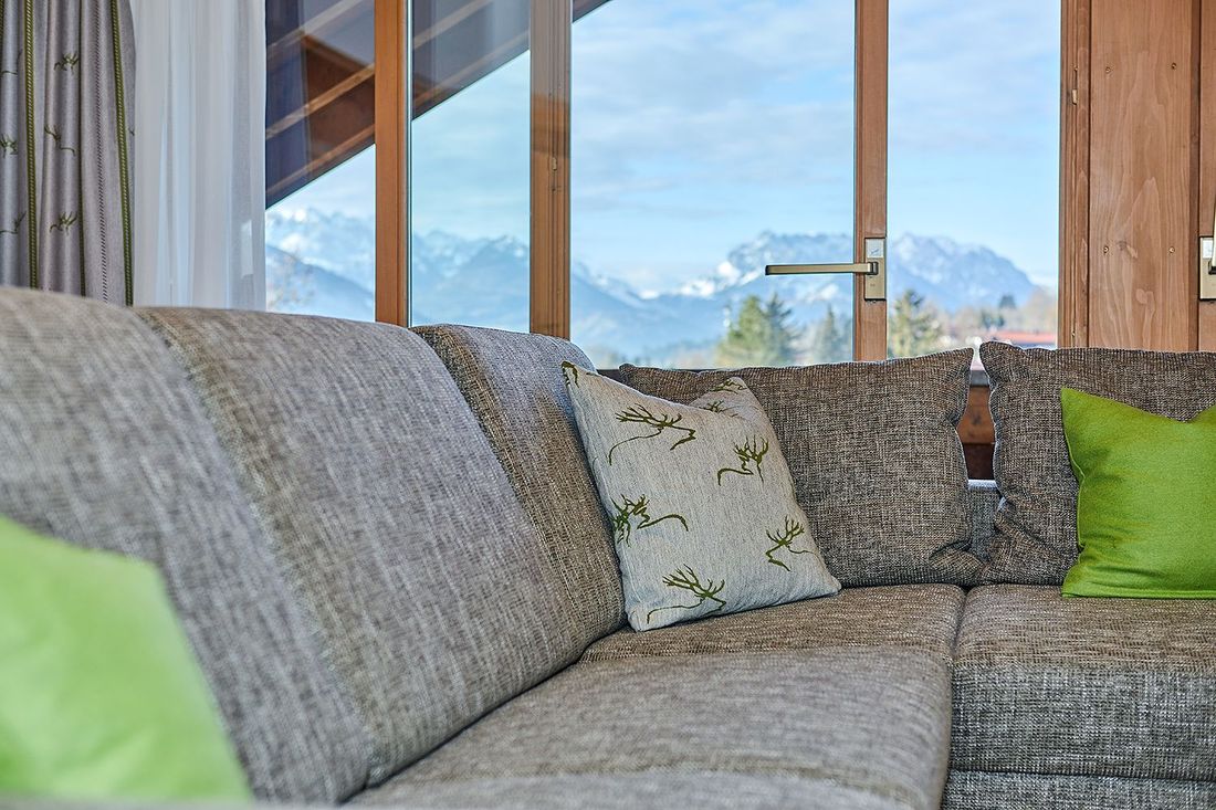 Ferienwohnung Kaiserblick / Ausblick vom Wohnzimmer