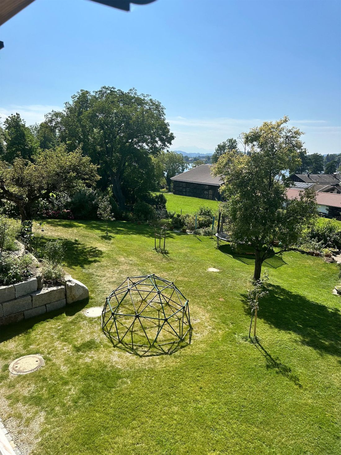 Blick vom Balkon