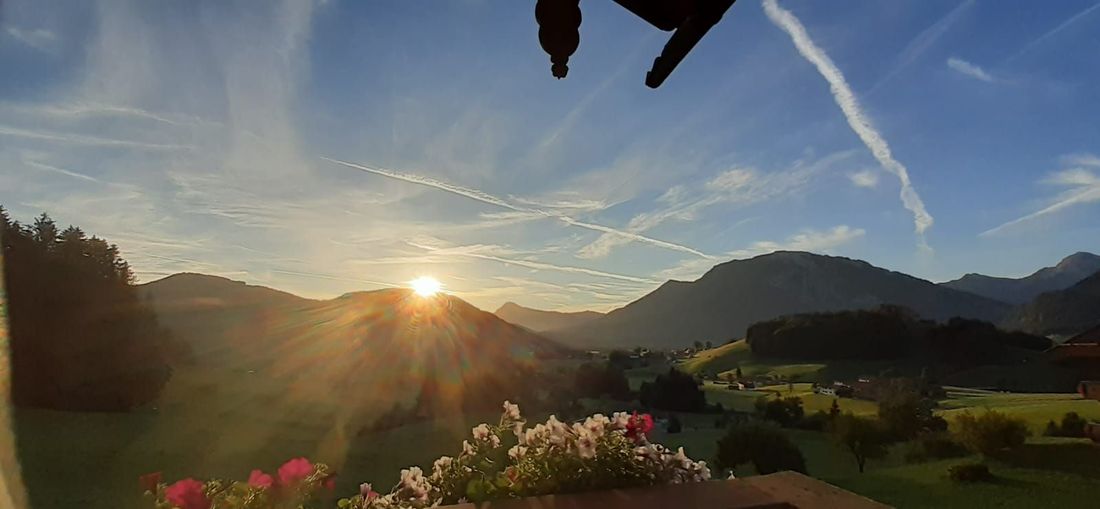 Panoramablick vom Obersteinberg-Hof Ruhpolding aus