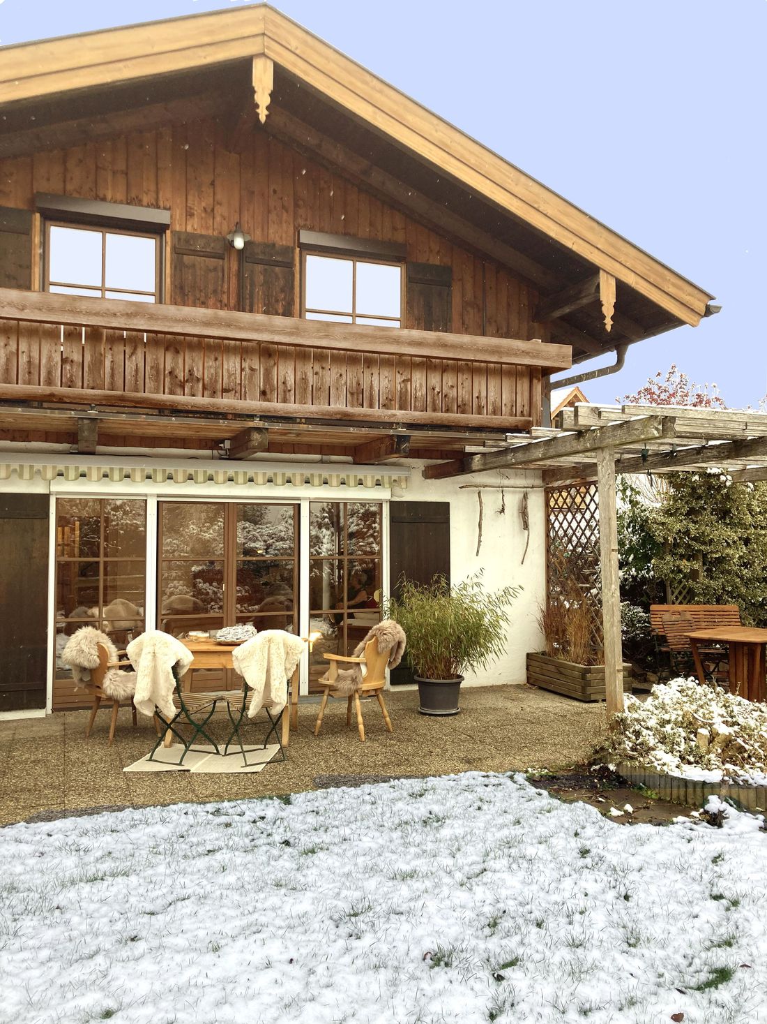 Terrasse im Winter