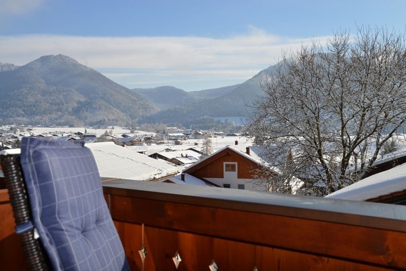 der Blick vom Balkon