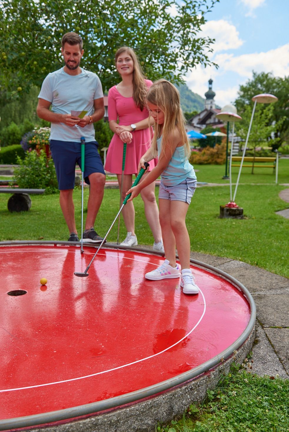 Minigolf mit der ganzen Familie