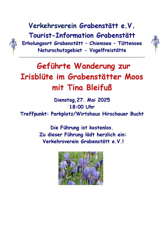 Wanderung zur Irisblüte mit Tina Bleifuß 27.05.2025