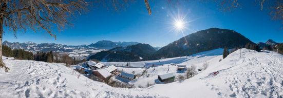 Hocheckbahn in Oberaudorf im Winter