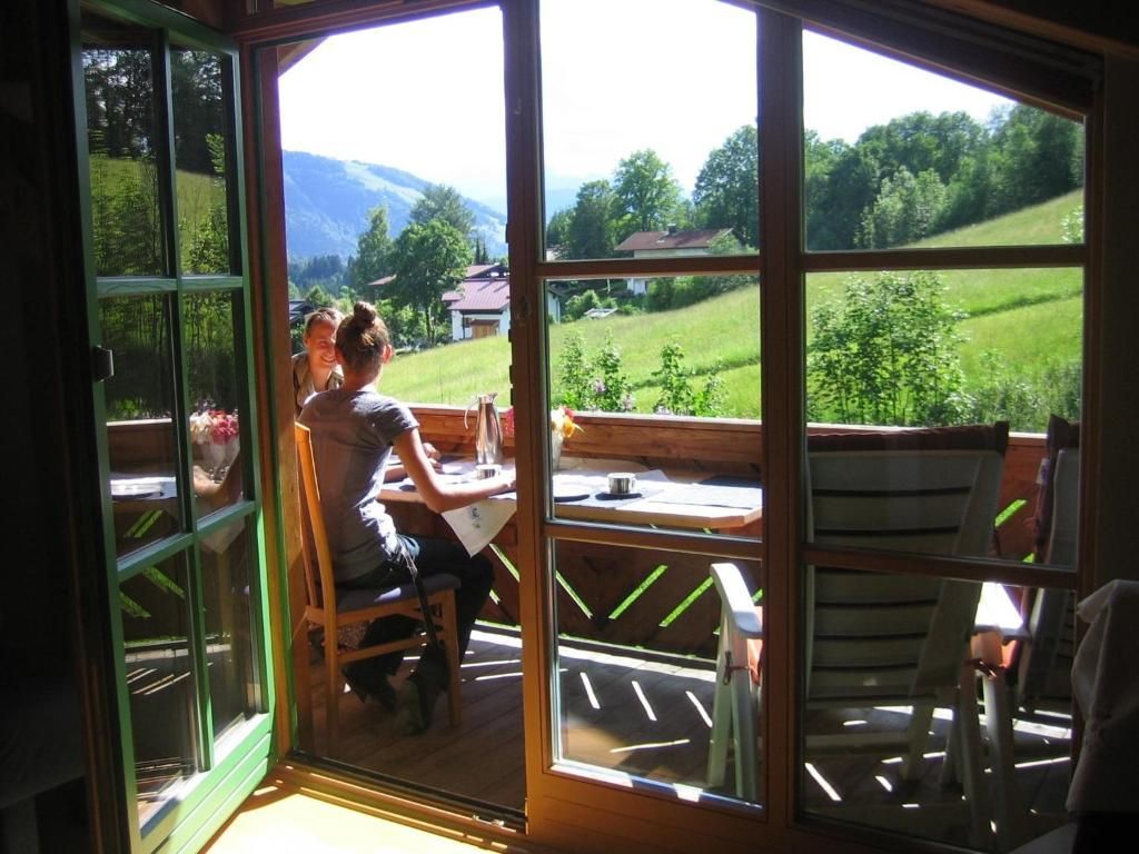 Fewo 1 Blick aus dem Wohnzimmer