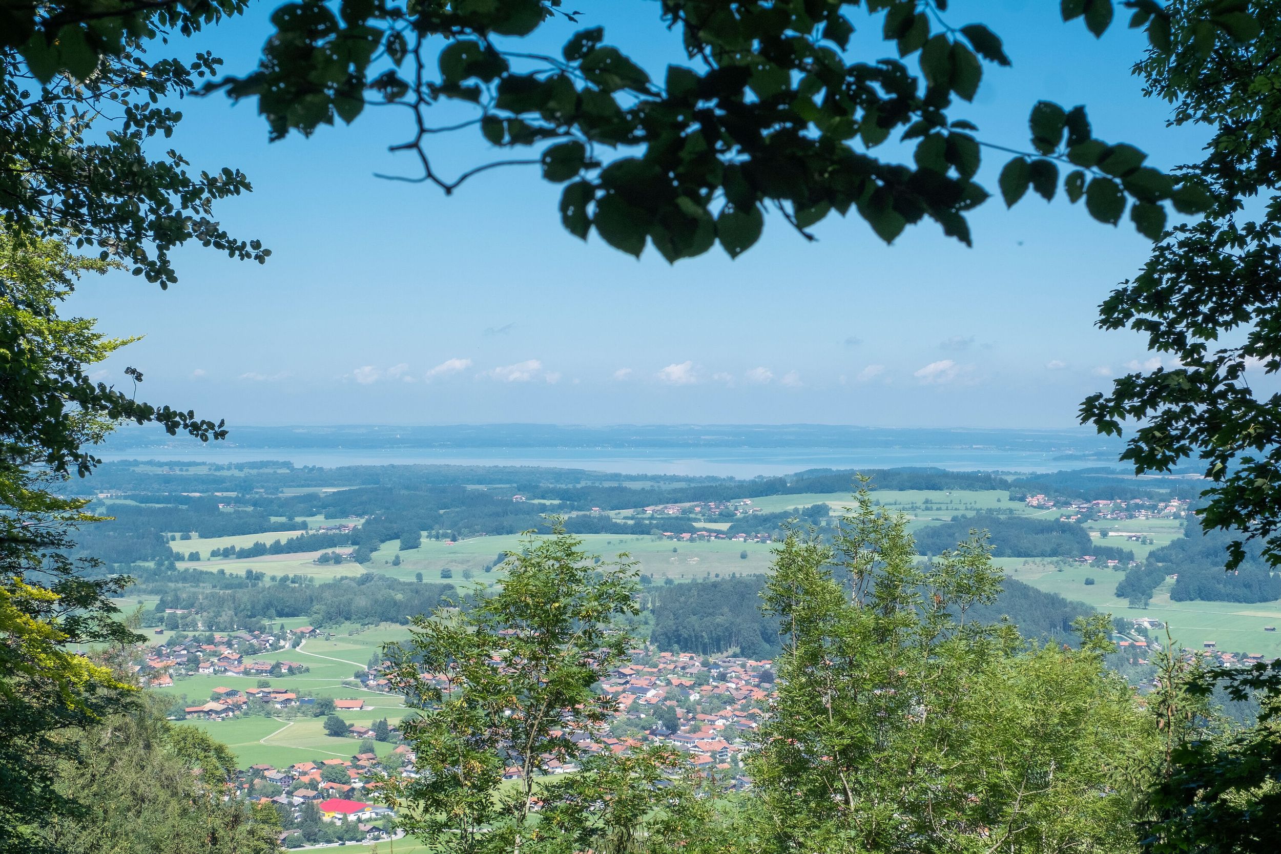 Blick auf Bergen