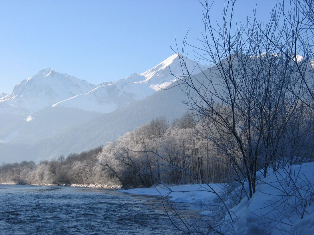 Tiroler Ache, Winter