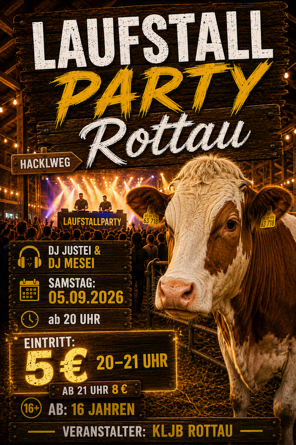 Laufstallparty Plakat