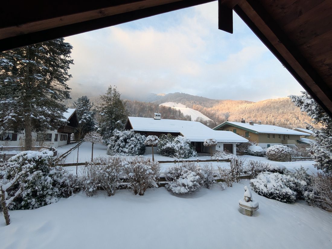 Winteraussichten vom Balkon