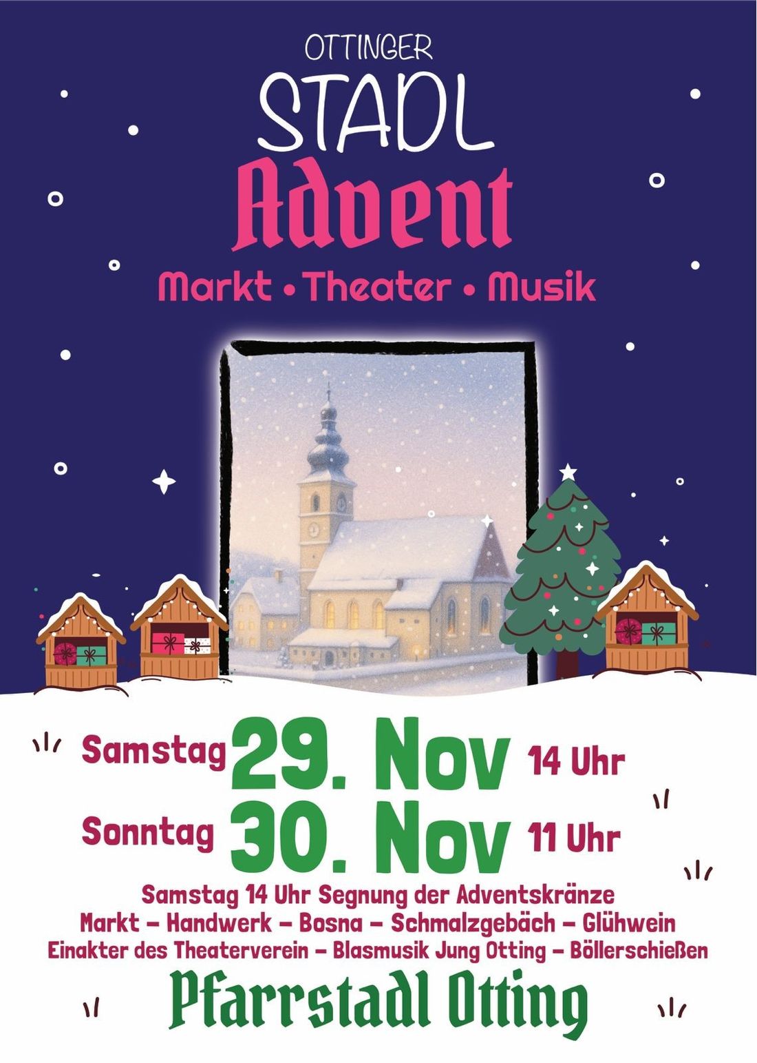 Plakat Ottinger Stadl-Advent
