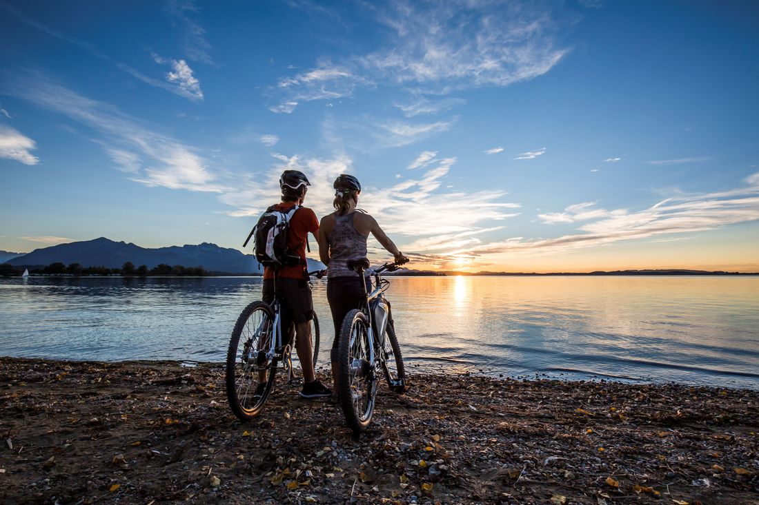 Sonnenuntergang am Chiemsee