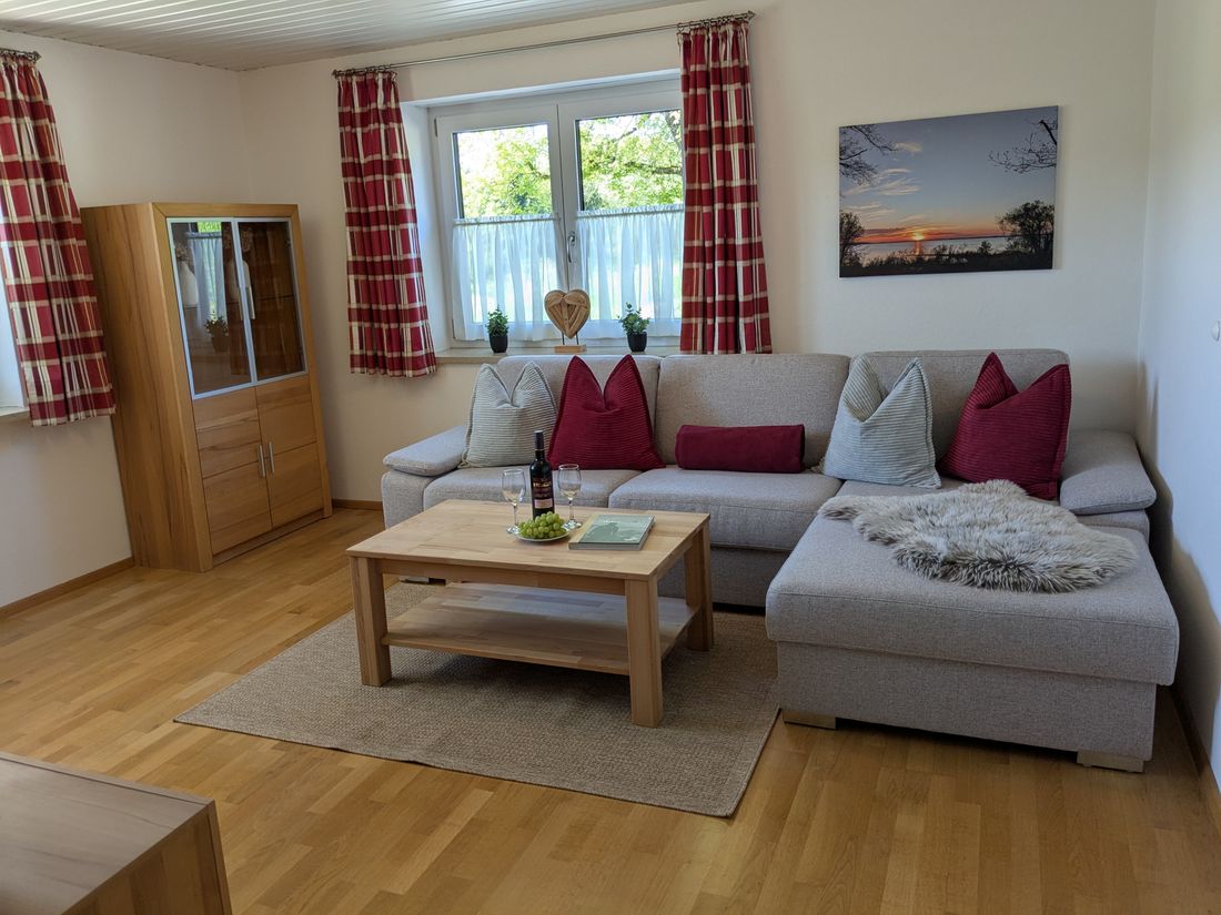 Wohnzimmer mit Schlafsofa