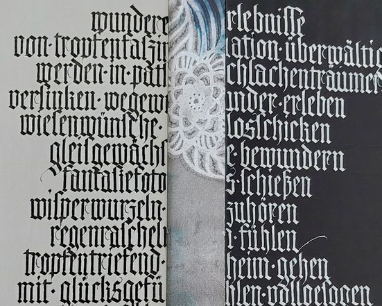Kalligrafiekurs "Textura & Handschrift im Dialog"