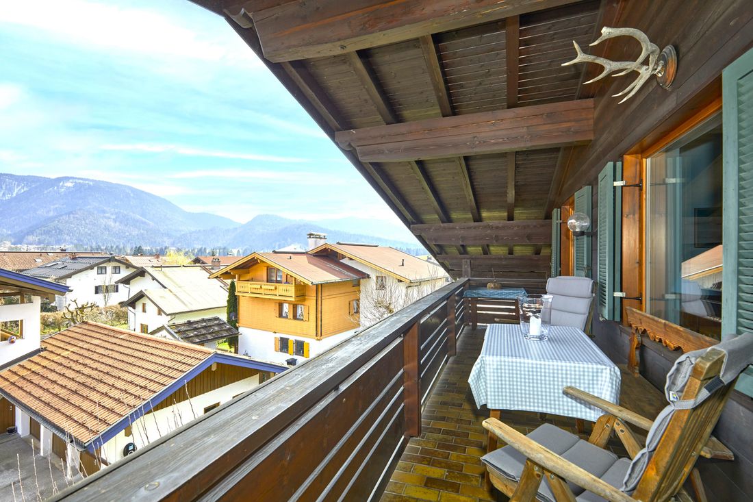 Aussicht vom Balkon