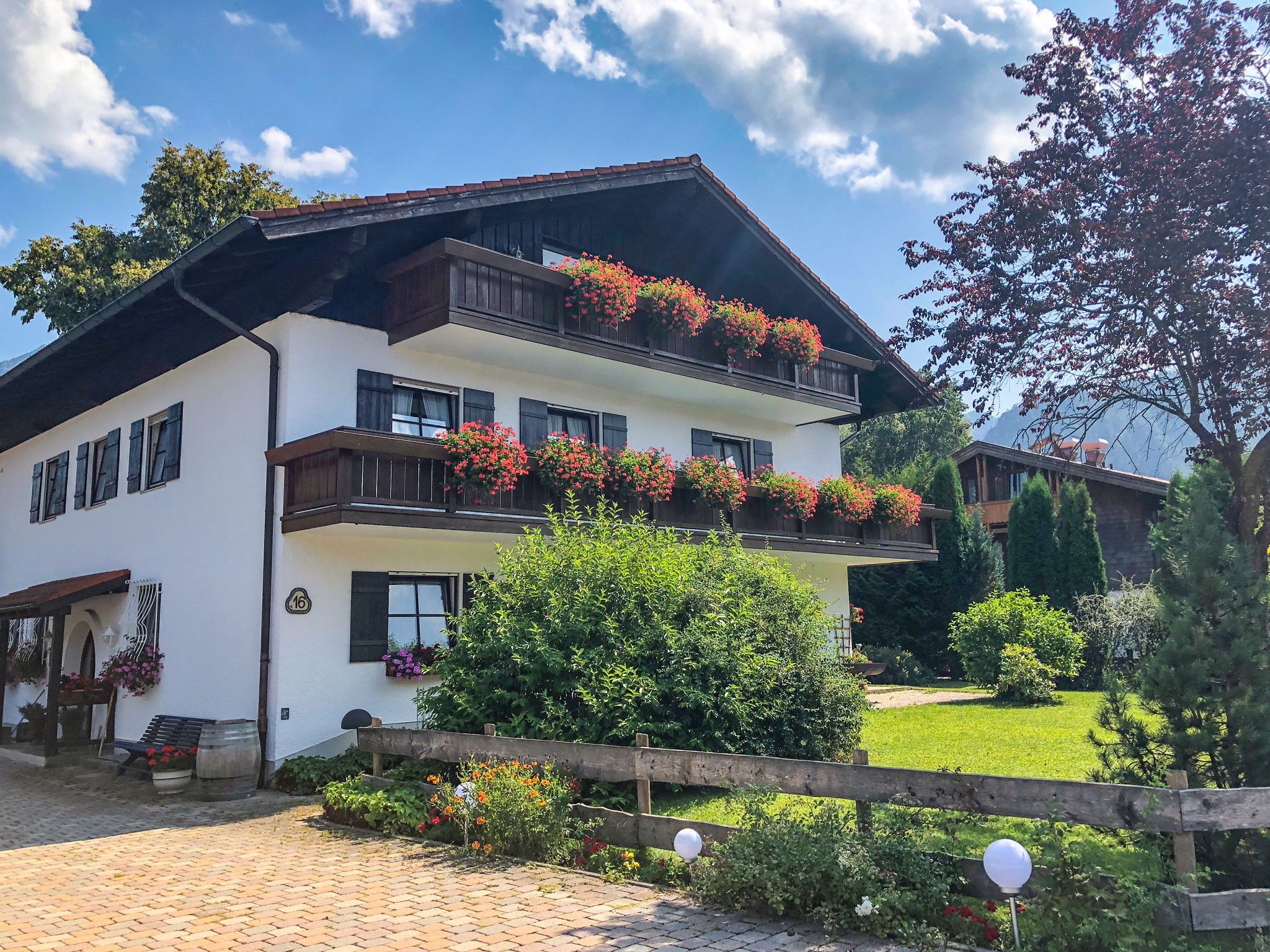 House view in summer