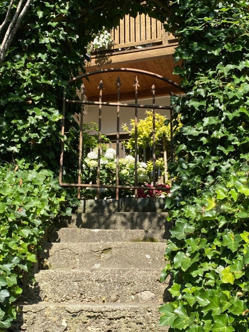 Treppe zum Bach